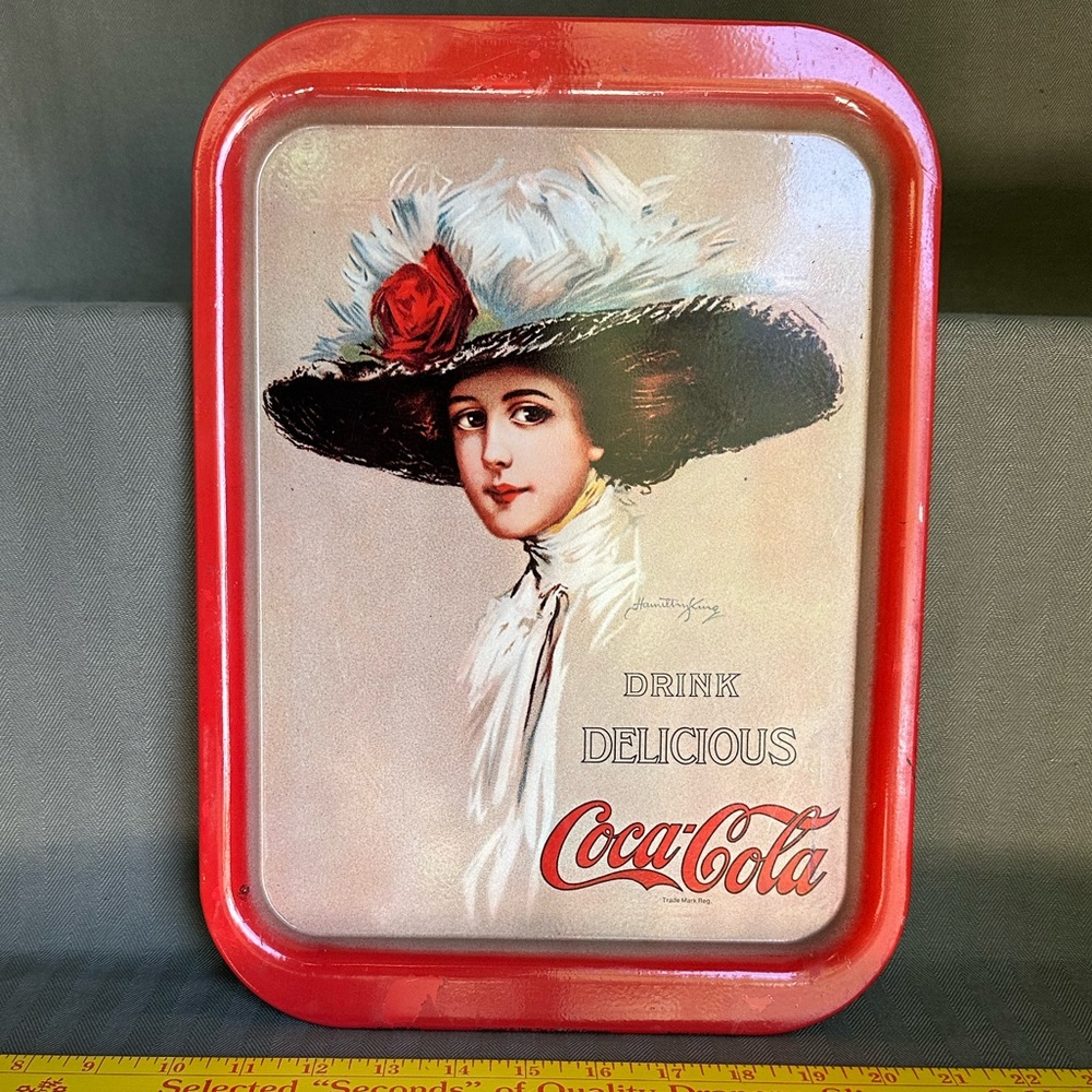 Coca Cola Woman Bar Serving Tray